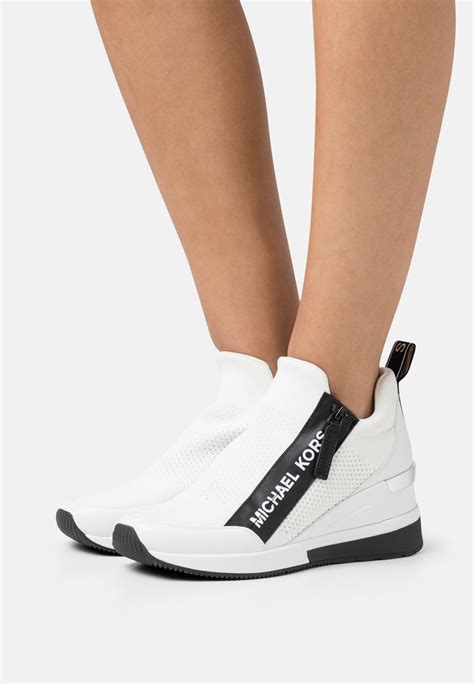 michael kors white trainers|michael kors wedges black.